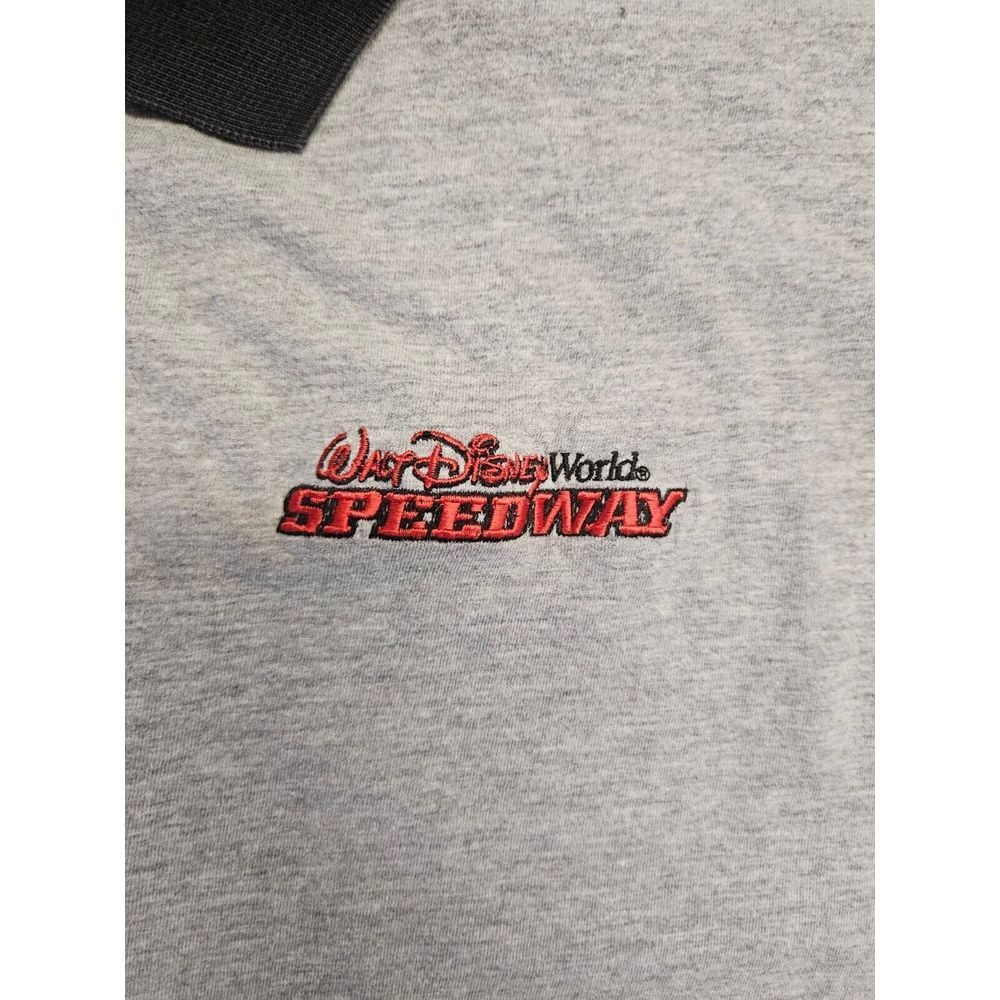 Vintage Walt Disney World Speedway Men's POLO Discus Athletic